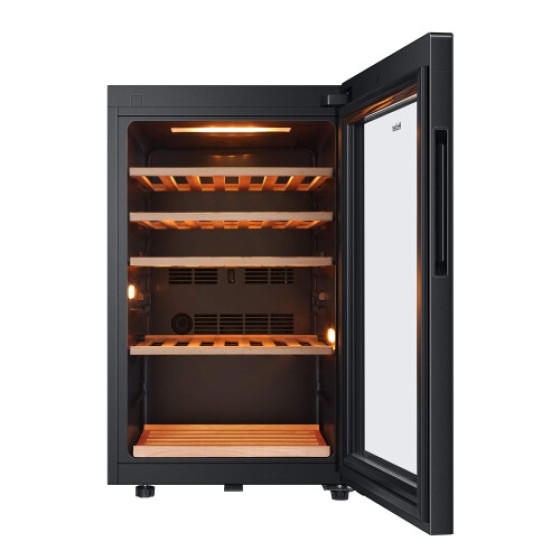 Haier Wine Bank 50 Series 5 Freestanding Wine Cooler, 49 Bottles, Single Zone